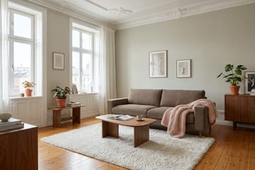 Scandi Deep 4-istuttava sohva, Vakosametti - Ruskea - Huonekalut - Sohva - 4:n istuttava sohva