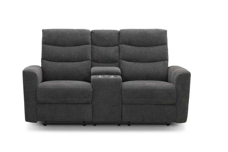 Shano Reclinersohva 2-istuttava Sähköinen - Harmaa - Huonekalut - Sohva - Mekanismisohva - 2 istuttava mekanismisohva