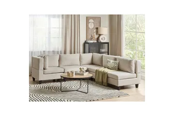 Soffgrupp Beige, Black - Huonekalut - Sohva - Moduulisohva