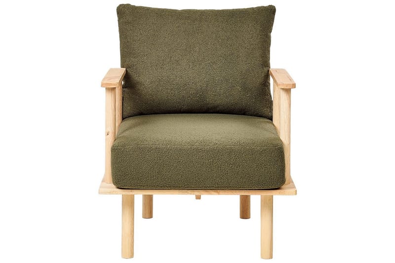 Soffgrupp Beliani Asker Beige, ljust trä Green||Light colored wood - Huonekalut - Sohva - Sohvaryhmä