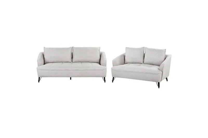 Soffgrupp Beliani Hobro Brun/Svart Grey||Black, undefined