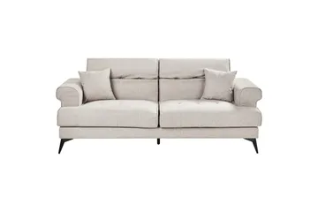 Soffgrupp Beliani Skive Beige Beige - Huonekalut - Sohva - Sohvaryhmä