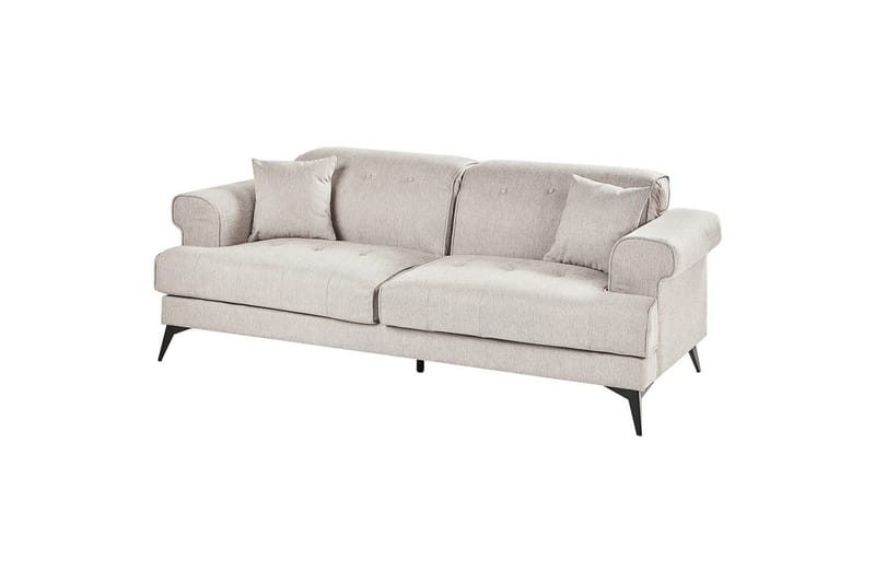 Soffgrupp Beliani Skive Beige Beige - Huonekalut - Sohva - Sohvaryhmä