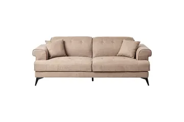 Soffgrupp Beliani Skive Beige Brown - Ruskea - Huonekalut - Sohva - Sohvaryhmä