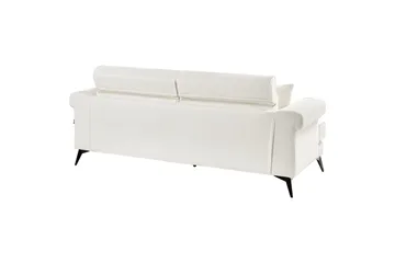 Soffgrupp Beliani Skive Beige White||Black - Huonekalut - Sohva - Sohvaryhmä