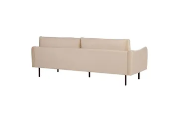 Soffgrupp Beliani Vinterbro Beige/svart, Sammet Beige - Beige - Huonekalut - Sohva - Sohvaryhmä