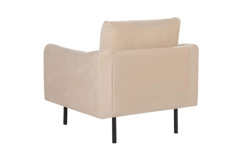 Soffgrupp Beliani Vinterbro Beige/svart, Sammet Beige - Beige - Huonekalut - Sohva - Sohvaryhmä