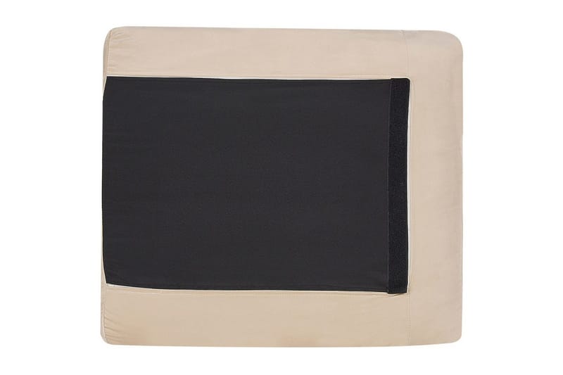 Soffgrupp Beliani Vinterbro Beige/svart, Sammet Beige - Beige - Huonekalut - Sohva - Sohvaryhmä