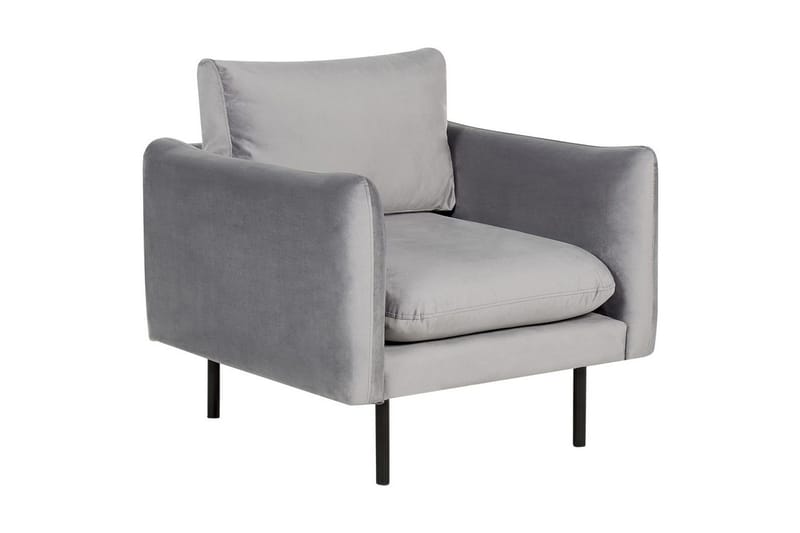 Soffgrupp Beliani Vinterbro Beige/svart, Sammet Dark grey||Black - Huonekalut - Sohva - Sohvaryhmä