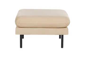 Soffgrupp med fotpall Beliani Vinterbro Beige/svart, Sammet Beige - Beige - Huonekalut - Sohva - Sohvaryhmä