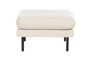 Soffgrupp med fotpall Beliani Vinterbro Beige/svart, Sammet Beige||Black - Huonekalut - Sohva - Sohvaryhmä