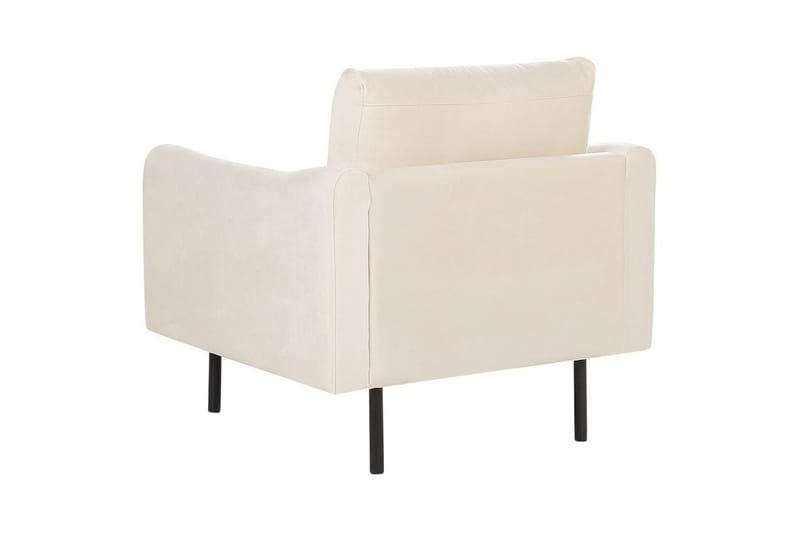Soffgrupp med fotpall Beliani Vinterbro Beige/svart, Sammet Beige||Black - Huonekalut - Sohva - Sohvaryhmä