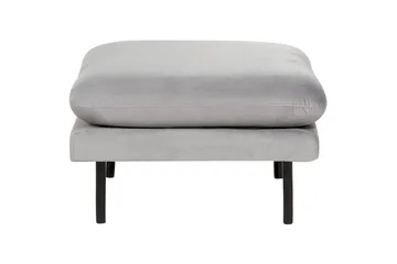 Soffgrupp med fotpall Beliani Vinterbro Beige/svart, Sammet Grey||Black - Huonekalut - Sohva - Sohvaryhmä