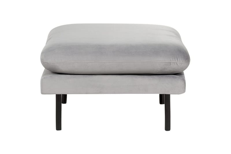 Soffgrupp med fotpall Beliani Vinterbro Beige/svart, Sammet Grey||Black - Huonekalut - Sohva - Sohvaryhmä