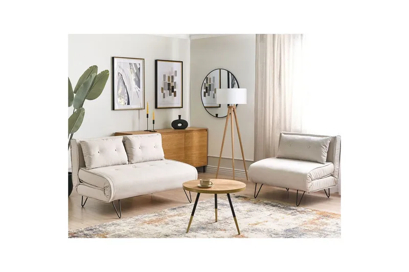 Soffgrupp Vestfold Beige||Black VALUE_MISSING_2 - Huonekalut - Sohva - Sohvaryhmä