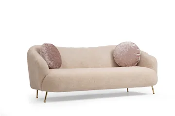 Sohva 3:n ist Moe - Beige - Huonekalut - Sohva - 3:n istuttava sohva
