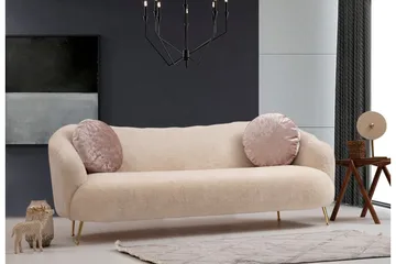 Sohva 3:n ist Moe - Beige - Huonekalut - Sohva - 3:n istuttava sohva
