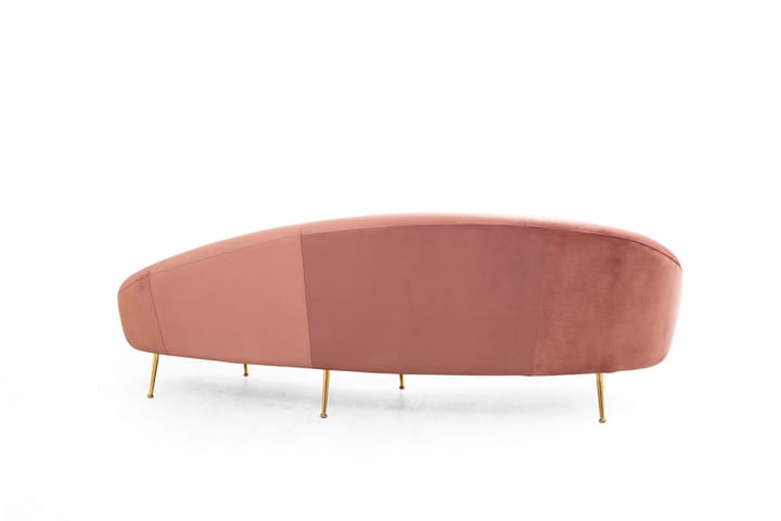 Sohva 3:n ist Redcliffe - Vaaleanpunainen - 3:n istuttava sohva - Sohva