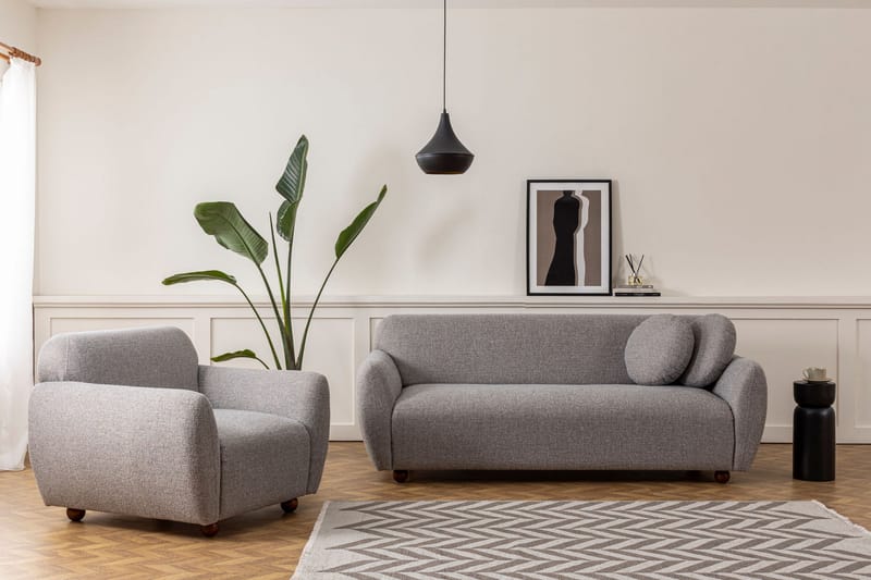 Sohva 3:n ist Windwhistle - Harmaa - Huonekalut - Sohva - 3:n istuttava sohva