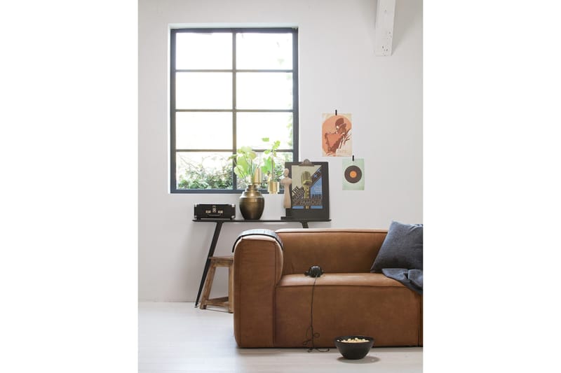 Sohva Cheshunt 3,5:n ist Nahka - Konjakki - Huonekalut - Sohva - Nahkasohva