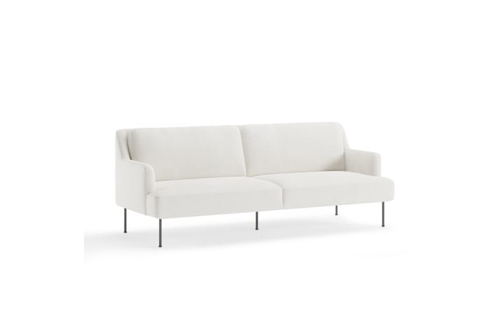 Sohva Delorse 3:n ist - Valkoinen - 3:n istuttava sohva - Sohva