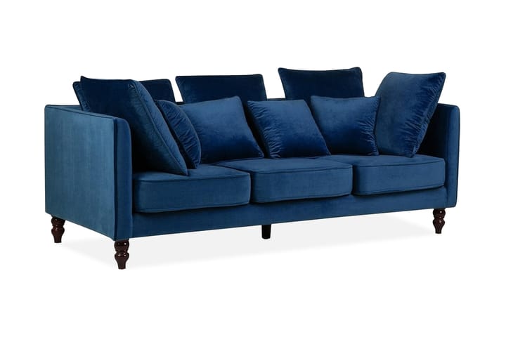 Sohva Fenstad 3:n ist - Sininen - 3:n istuttava sohva - Sohva