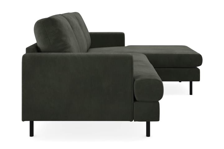 Sohva Ferriday Compact divaanilla 3:n ist - Tummanvihreä - 3 istuttava sohva divaanilla - Divaanisohva