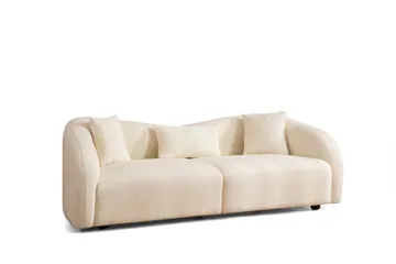 Sohva Itason 3:n ist - Beige|Bouclé - Huonekalut - Sohva - 3:n istuttava sohva