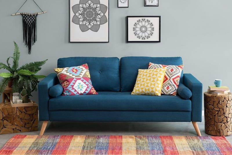 Sohva Kalmar 2:n ist - Sininen - Huonekalut - Sohva - 2:n istuttava sohva