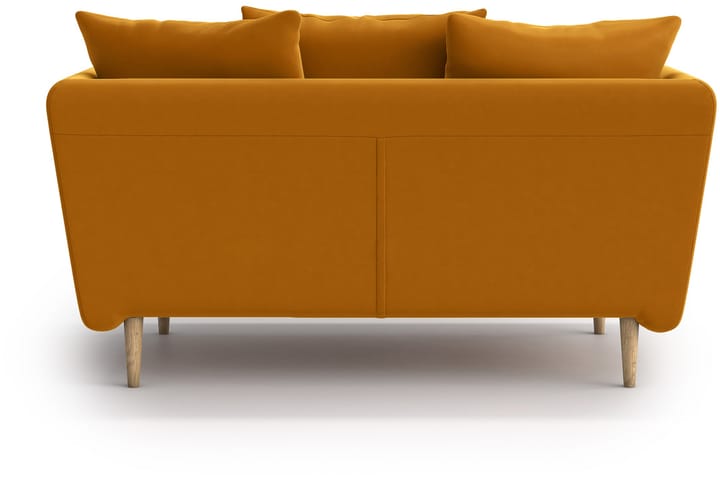 Sohva Malanie 2:n ist - Keltainen - 2:n istuttava sohva - Sohva