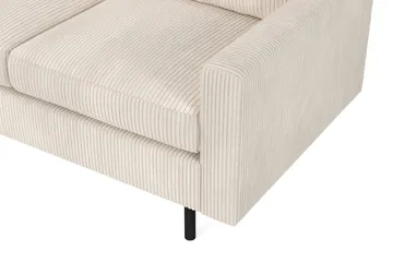 Peppe 4-istuttava Vasenkätinen L-muotoinen Divaanisohva Manchesterista - Beige - Huonekalut - Sohva - Divaanisohva - 4 istuttava sohva divaanilla