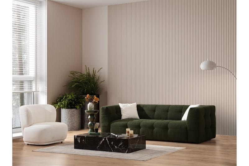 Sohva Manato 3:n ist - Vihreä - Huonekalut - Sohva - 3:n istuttava sohva