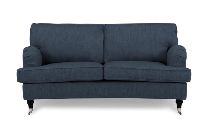 Sohva Oxford Classic 2:n ist Kaareva - Tummansininen - 2:n istuttava sohva - Howard-sohvat