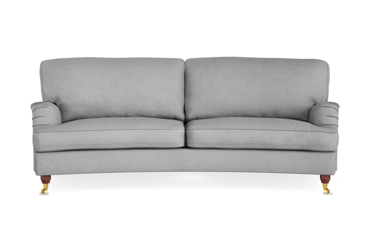 Sohva Oxford Lyx 3:n ist Kaareva - Vaaleanharmaa - 3:n istuttava sohva - Howard-sohvat