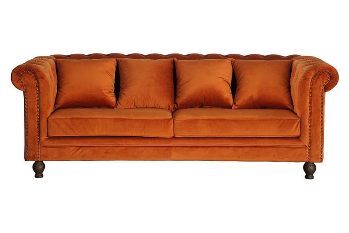 Sohva Ryan 3:n ist Sametti - Howard-sohvat - Samettisohva - 3:n istuttava sohva
