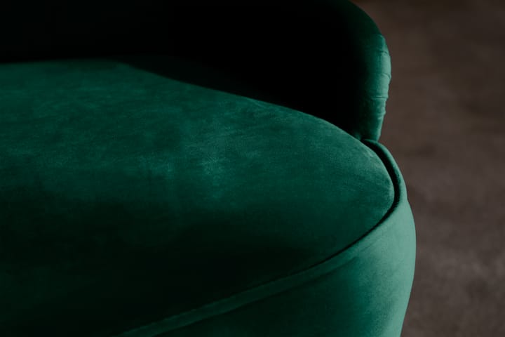 Sohva Thunia Sametti - Tummanvihreä - 2:n istuttava sohva - Howard-sohvat - Samettisohva