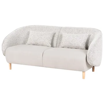 Sohva Umea - Beige, Vaalea puu - Huonekalut - Sohva - 3:n istuttava sohva