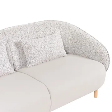 Sohva Umea - Beige, Vaalea puu - Huonekalut - Sohva - 3:n istuttava sohva
