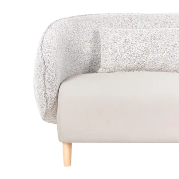 Sohva Umea - Beige, Vaalea puu - Huonekalut - Sohva - 3:n istuttava sohva