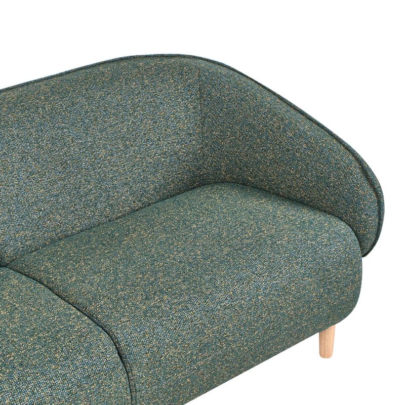 Sohva Umea - Vihreä, vaalea puu - Huonekalut - Sohva - 3:n istuttava sohva