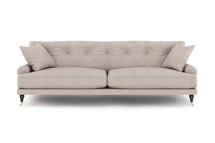 Sohva Webber 3:n ist - Beige Messinki - 3:n istuttava sohva - Howard-sohvat