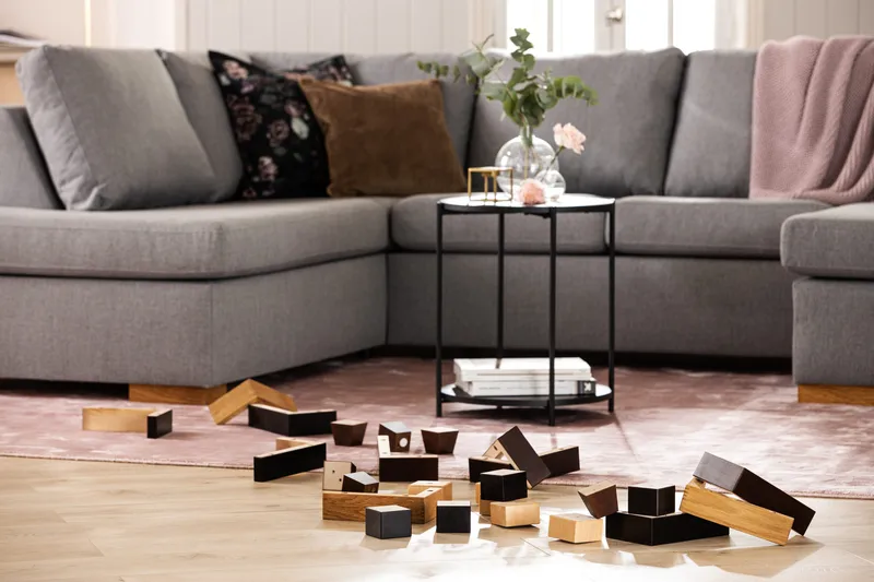 Jalat Malli I 5 cm Tammi - 6-Pakkaus - Huonekalut - Sohva - Sohvan lisäosat