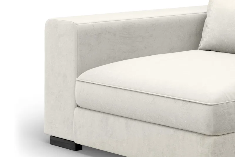 Käsinoja Vasen Dubai Sametti - Valkoinen - Huonekalut - Sohva - Sohvan lisäosat