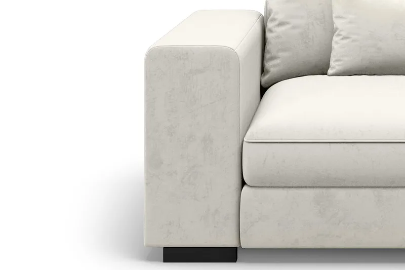 Käsinoja Vasen Dubai Sametti - Valkoinen - Huonekalut - Sohva - Sohvan lisäosat