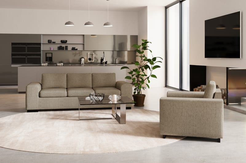 Niskatuki Alter Pyöreä Beige - Huonekalut - Sohva - Sohvan lisäosat
