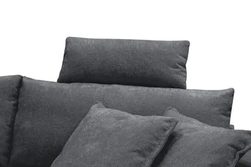 Niskatuki Menard-/Rossita-sohvaan - Trenza 01, Musta Chenille - Huonekalut - Sohva - Sohvan lisäosat