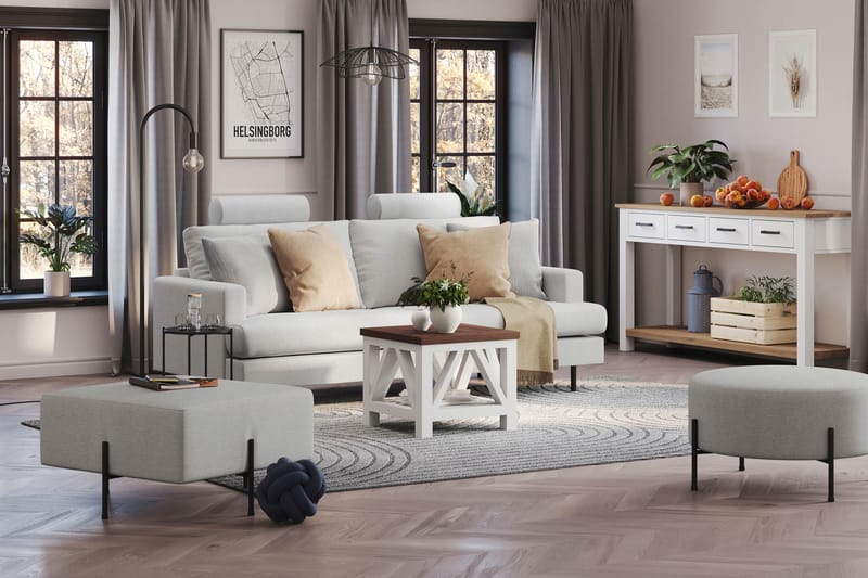 Niskatyyny Menard  Compact 51 cm - Vaaleanharmaa - Huonekalut - Sohva - Sohvan lisäosat