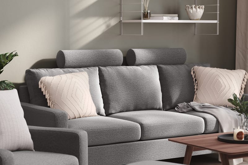 Niskatuki Peppe - Vaaleanharmaa - Huonekalut - Sohva - Sohvan lisäosat - Sohvan niskatuki