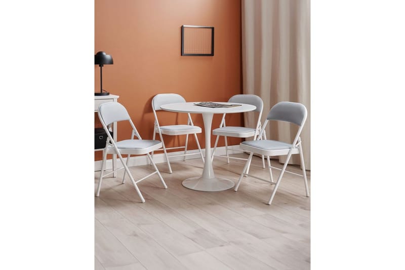 Konferensstol Beliani Sparks set om 4 Light grey - Huonekalut - Tuoli & nojatuoli - Taittotuolit & Pinottavat tuolit