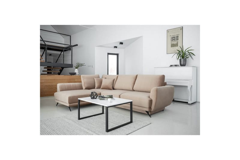 Sohvaosa Eltap Larde 286x191x90 cm - Loco 20, Beige, Vasen - Huonekalut - Sohva - Vuodesohva